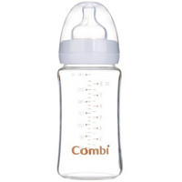 15日8点移动端：Combi 康贝 95010201 宽口玻璃奶瓶（240ml/白色/S）