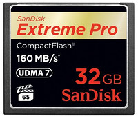 SanDisk 闪迪 Extreme Pro 至尊超极速 CF高速存储卡 32GB