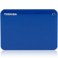 TOSHIBA 东芝 V8 CANVIO高端分享系列2.5英寸移动硬盘（USB3.0）2TB（神秘蓝）
