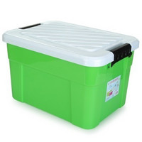 ailaiya 艾莱雅 Z1252 塑料加固收纳百纳储物整理箱（大号）45L 绿色 