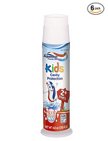 新补货限Prime会员：Aquafresh Toothpaste 儿童牙膏（泡泡糖味）130g*6支