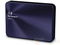WD 西部数据 My Passport Ultra 金属版 2.5英寸 USB 3.0 2TB 移动硬盘 宝石蓝 WDBEZW0020BBA