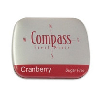 COMPASS 康帕斯 清爽薄荷糖（蔓越莓味）50片/盒14g