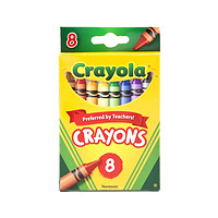 Crayola 绘儿乐 儿童绘画安全无毒8色色彩蜡笔 52-3008