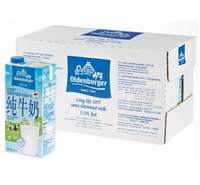 限华东：OLDENBURGER 超高温处理 部分脱脂牛奶 1L*12盒