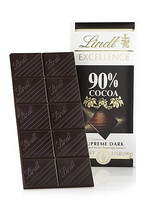 Lindt 瑞士莲 Excellence Extra Dark Chocolate 排装黑巧克力 90%可可 100g*12