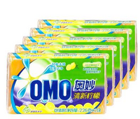 限华东：OMO/奥妙 无磷超效洗衣皂清新柠檬226g*2块*5组