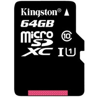 Kingston 金士顿 64GB Class10 TF(Micro SD)存储卡（读速48Mb/s ）