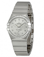 OMEGA 欧米茄 Constellation 星座系列 Quartz Diamond 123.15.27.60.52.001 女款时装腕表