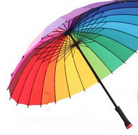雨印 24骨彩虹伞晴雨两用M3012