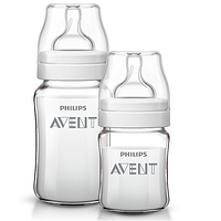 AVENT 新安怡 宽口径经典玻璃奶瓶 新生儿套装（240ml+125ml）