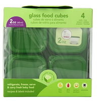 Green Sprouts 小绿芽 玻璃辅食储存盒60ML  4个装