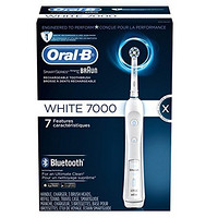 Oral-B 欧乐-B 7000 SmartSeries Electric Rechargeable Power Toothbrush with Bluetooth 白色 专业护理智能电动牙刷套装（3刷头）