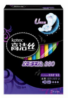 移动端：kotex 高洁丝 尊享系列丝薄双质感面层夜用380mm3片