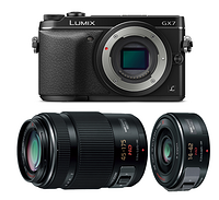 Panasonic 松下 Lumix DMC-GX7 双镜头套机套机（14-42mm+45-175mm、无低通、可翻转取景器）