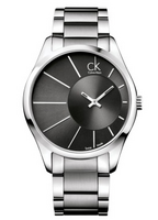 Calvin Klein CK DELUXE 系列 K0S21108 夜光简约时分针男表 