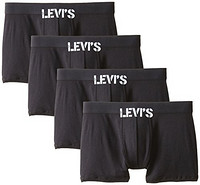 凑单品：Levi’s 李维斯100系列  纯棉平角内裤 4条装