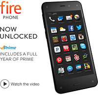 Amazon 亚马逊 Fire Phone  手机 32GB（送解锁码）
