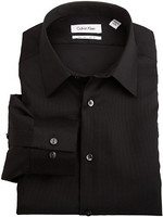 Calvin Klein Men's Non-Iron Slim-Fit Striped Button-Front Shirt 男士免熨衬衫