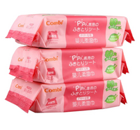 Combi 康贝 PiPi专用婴儿柔湿巾 80片*3包*4件+凑单品