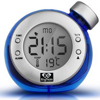 BigToys Along-C1120 智能水发电闹钟 终身无需电池的水元素魔法时钟 创意环保礼品 蓝色
