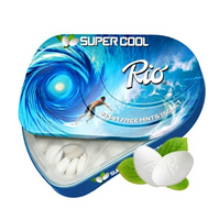 RIO 超级冰凉无糖薄荷糖压片糖15g（铁盒装）