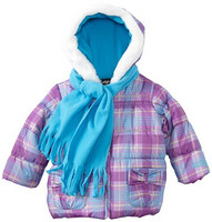 凑单品：Pacific Trail 女童带围巾防风夹克