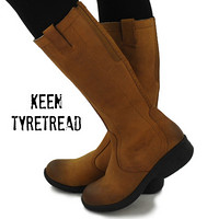 反季囤货：KEEN Tyretread Riding 女款真皮高筒靴