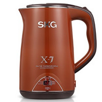 移动端：SKG 8041 电热水壶 1.7L （数显、三段保温）咖啡色