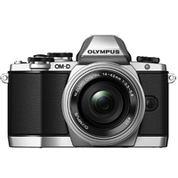 OLYMPUS 奥林巴斯 OM-D E-M10 M4/3 可换镜头数码相机 银色 （带14-42EZ电动饼干）