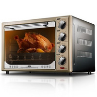 微信端：ACA 北美电器 ATO-BCRF32 电烤箱 32L（独立控温、炉灯、热风）