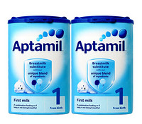 Aptamil 爱他美 婴儿牛奶粉 1段 900g/罐*2罐