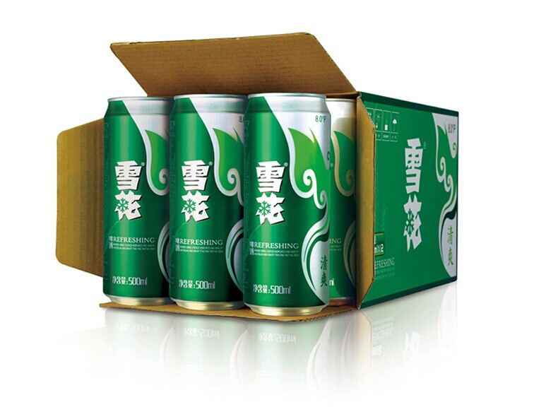 snowbeer 雪花 清爽8度 啤酒 (500ml*12听)