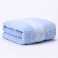移动端：大朴家纺 精梳埃及纯棉加厚大浴巾  蓝色 70*140cm