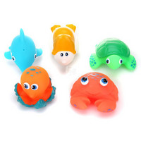 Munchkin 满趣健 海洋动物 喷水玩具 5个装