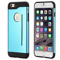 洛克 iphone6 plus 传世系列 防摔保护壳 闪光蓝