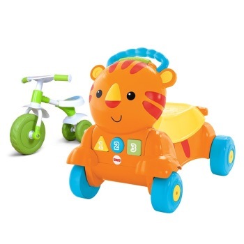 Fisher-Price 费雪 CDC21 二合一老虎学步车 + 三轮儿童滑行学步车