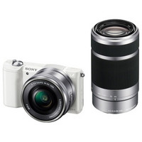新低价：SONY 索尼 ILCE-5000Y 双镜头微单套机 白色（16-50mm+55-210mm）