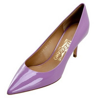 京东双11：Salvatore Ferragamo 菲拉格慕 紫色漆皮高跟鞋