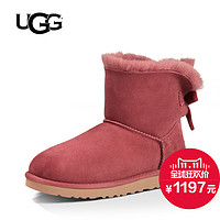 天猫双11特价预告：UGG 女士新款蝴蝶结时尚雪地靴  经典短筒靴1006057