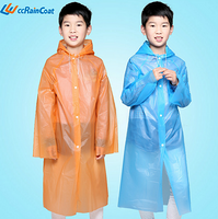 LYCEEM 蓝橙 韩版儿童雨衣