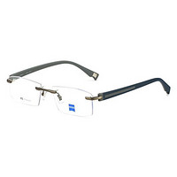 ZEISS 蔡司 男款近视眼镜架 商务钛架眼镜 光学眼镜框ZS3029 C35枪色