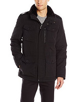 限时抢购：Calvin Klein Four Pocket Faux Fur Collared Jacket 男士中长款保暖夹克