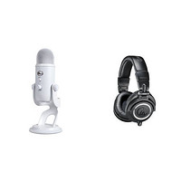 audio-technica 铁三角 ATH-M50x 监听耳机+Blue Yeti USB Microphones 电容麦克风