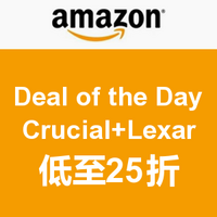 Deal of the Day：美国亚马逊 Crucial英睿达+Lexar雷克沙 专场