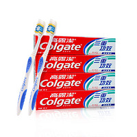 Colgate 高露洁 三重功效牙膏 140g*4+牙刷*2支