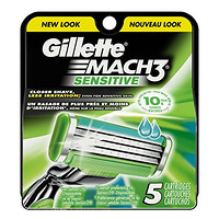 Gillette 吉列 Mach3 Sensitive Cartridges 剃须刀头（5片装）