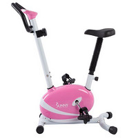 SUNNY HEALTH & FITNESS  P8200 家用坐式皮带静音磁控健身车 超静音动感单车 粉白色