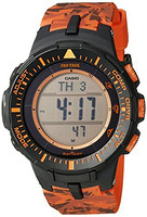 再降价：CASIO 卡西欧 Pro Trek系列 PRG-300CM-4CR 三传感器 太阳能户外手表