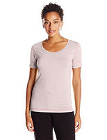 Calvin Klein Fusion Short Sleeve Scoop Neck Tee 女式木伐尔T恤